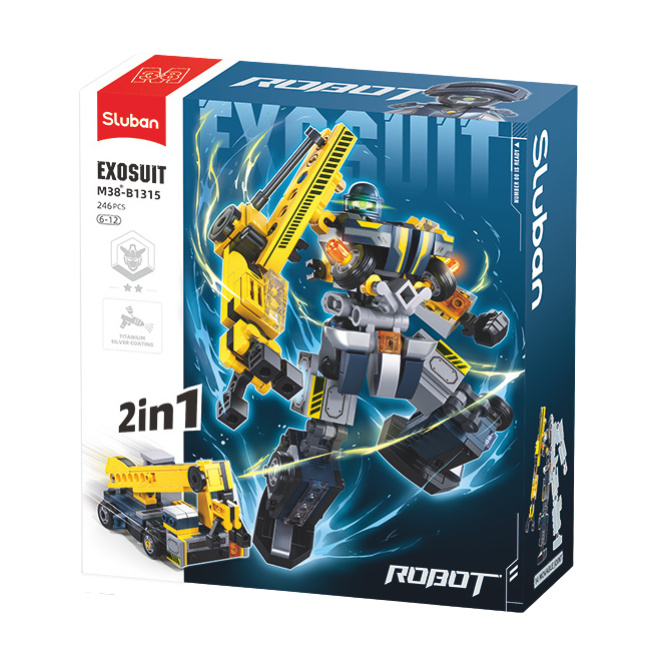 Set de construcție Sluban „Robot-macara”, 246 piese