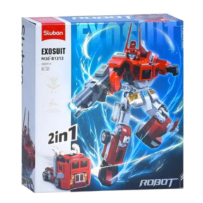Set de construcție Sluban „Robot-camion”, 260 piese