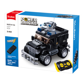 Set de construcție Sluban „Mașină de asalt Tigr”, cu telecomandă, 412 piese