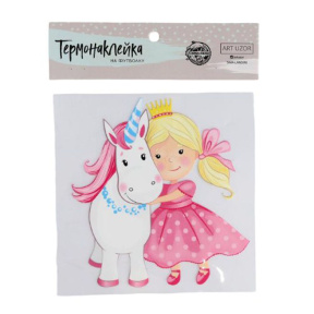 Autocolant termic pentru decorarea articolelor textile pentru copii "Prieteni", 14 x 14 cm