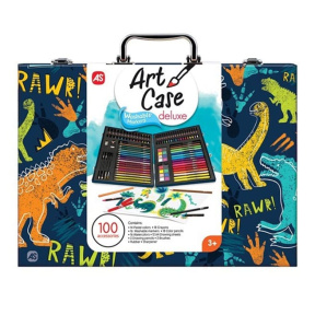 Set de desen HappiHobbi, Dinosaur, 100 unități