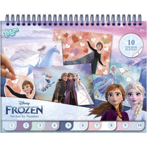 Frozen Carte de activități cu autocolante pe numere
