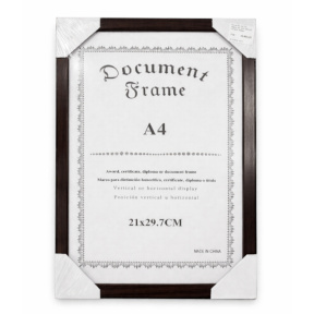 Фоторамка A4 пластиковая, венге