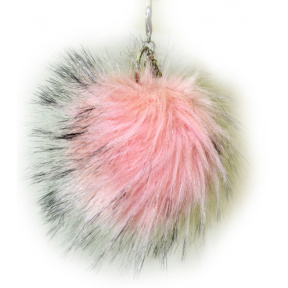 Breloc YES Rose cu puf