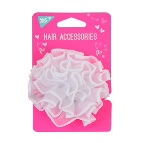 Fundă cu elastic YES Pion alb d.8,5 cm