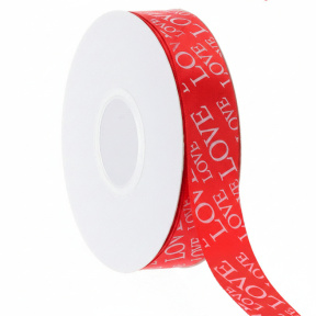 Panglică de împachetare, roșie, 2,5 cmx 40 m