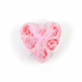 Set de săpun "Floare" în cutie în formă de inimă, mix 2