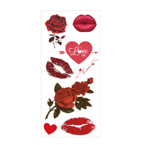 Набор наклеек с татуировкой ко Дню святого Валентина, микс 1