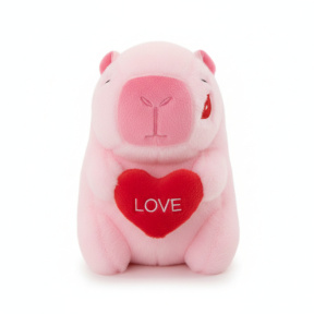 Jucărie de pluș "Capibara", roz, 23 cm