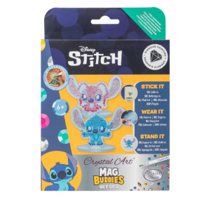 Figurine cu mozaic cu diamante. Stitch și Angel