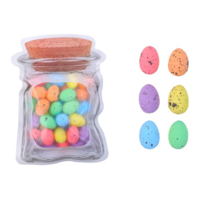 Set de ouă decorative din spumă, 40 buc., mix cu negru