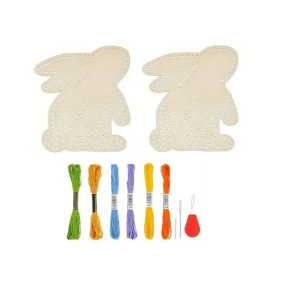 Пасха, Набор для вышивания деревянного кролика