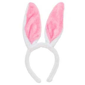 Bentiță pentru păr,  Urechi de iepuraș, roz