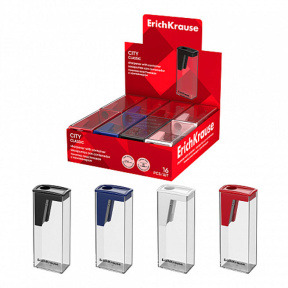 Ascuțitoare ErichKrause City Classic din plastic cu container (16 buc)