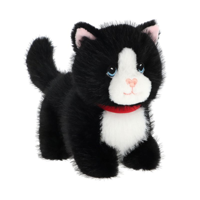 Jucărie moale Keeleco Kitty Love Pisicuță saritoare18 cm neagră
