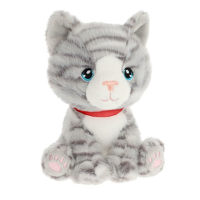 Jucărie moale Keeleco Kitty Love Pisicuță 14 cm sură