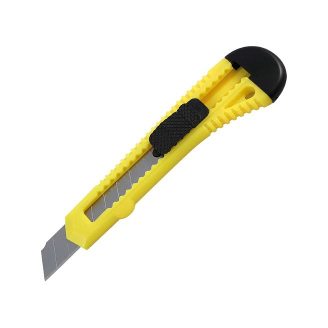 Cuțit 18 mm AXENT D6522 galben