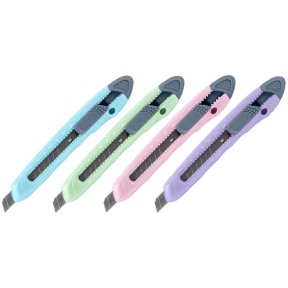 Нож 9 мм AXENT 6401 ассорти