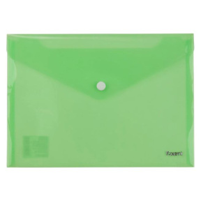 Папка-конверт А5 на кнопке Axent зеленая