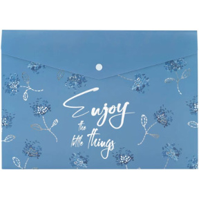 Папка-конверт А4 на кнопке Axent Flower Symphony-3