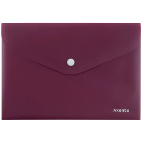Папка-конверт А5 на кнопке Axent Earth colors бордовая