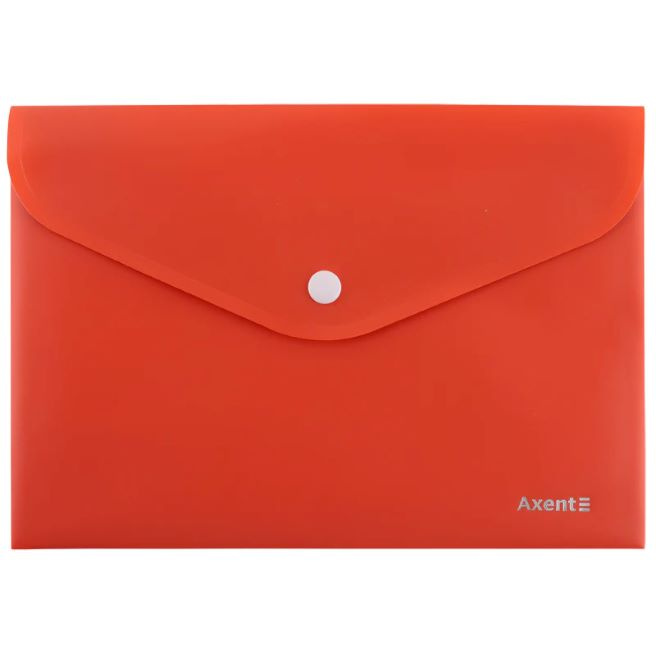 Mapă-plic A5 cu buton Axent Earth coral