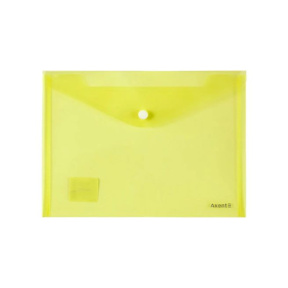 Папка-конверт А5 на кнопке Axent оранжевая