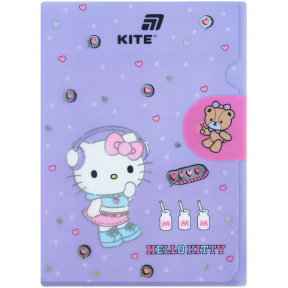 Mapă de protecție cu clapă A4 KITE, Hello Kitty