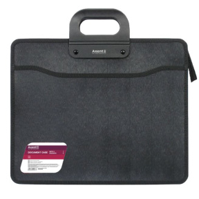 Geantă din plastic B4 AXENT 1603, cu 3 secții, neagră