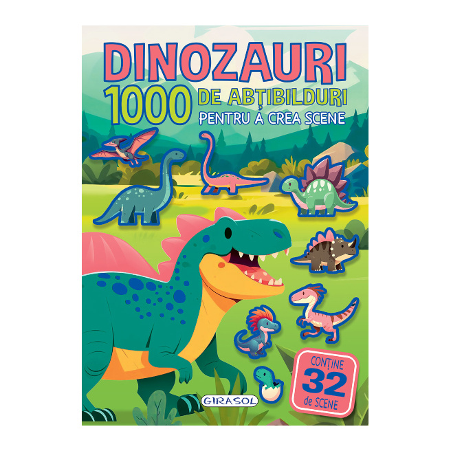 1000 de abțibilduri. Dinozauri