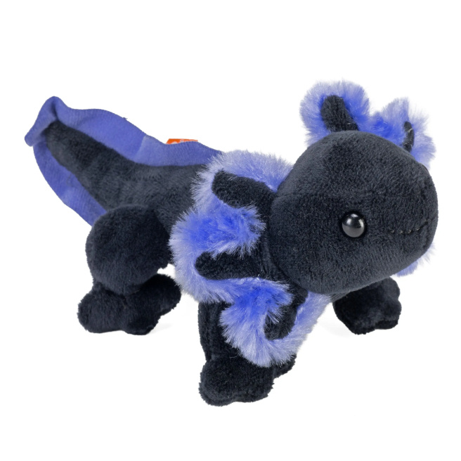 Jucărie de pluș PocketKins Axolotl negru, 13 cm