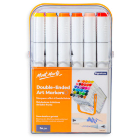 Markere cu două capete Mont Marte Signature, în husă, 36 buc., art. MMPM0077