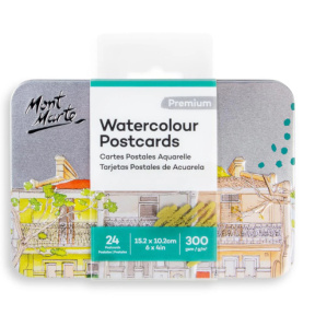 Cărți poștale pentru acuarelă Mont Marte, seria Premium, 24 buc., 300 g/m², art. MSB0155