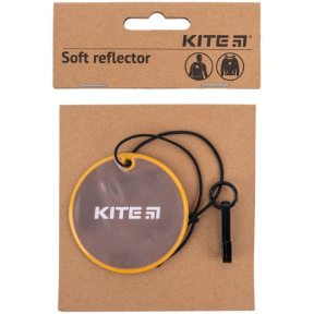 Подвеска KITE мягкая светоотражающая, круглая, персиковая