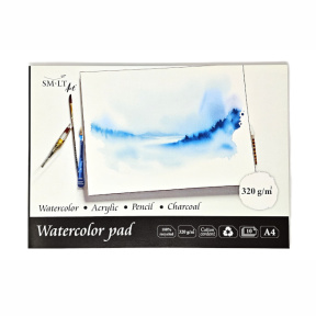 SMLT Album pentru desen Watercolor pad, А4, 10 foi, 320 g/m²