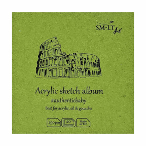 SMLT Album pentru acril Authentic Baby, 9x9 cm, 20 foi, 290 g/m²