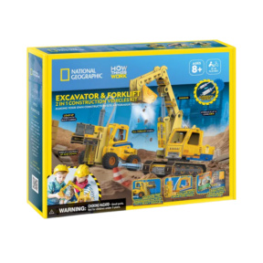3D puzzle CubicFun „Excavator și Stivuitor”
