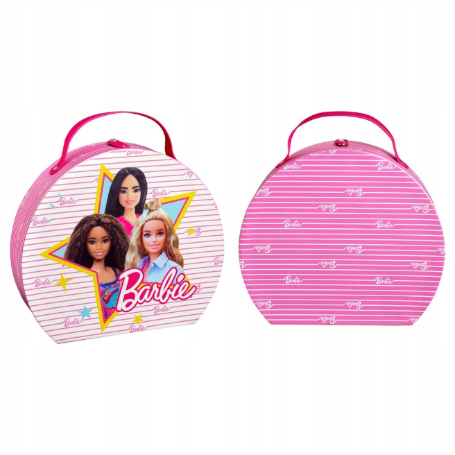 Set cosmetică Barbie în cutie rotundă
