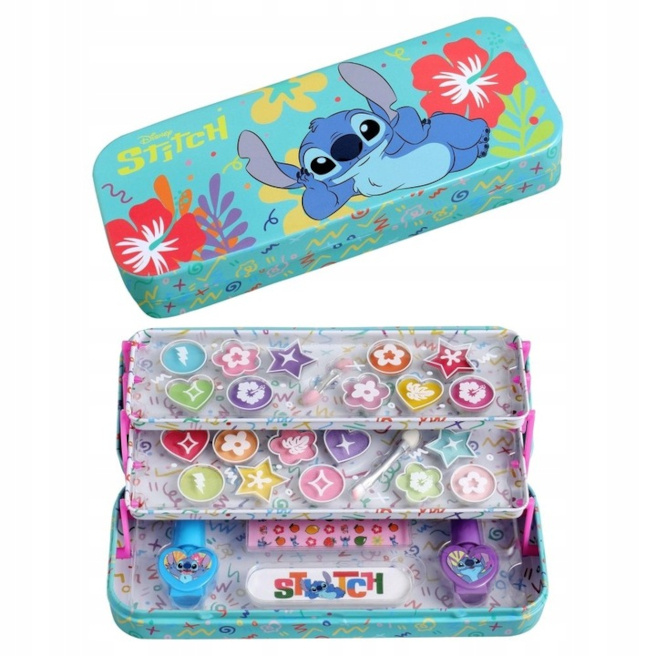 Set cosmetică Stitch în cutie (3 nivele)