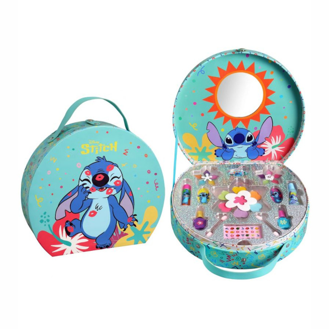 Набор косметики Stitch в круглом футляре