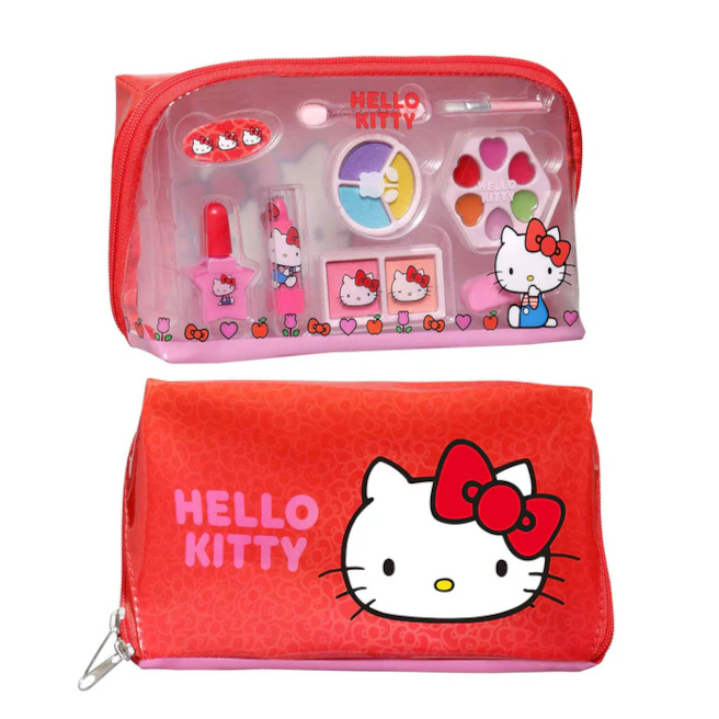 Set cosmetică Hello Kitty în trusa cosmetică