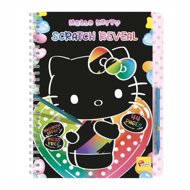 激レア！！Hello Kitty 時間割　メイキングクロスキット　平成 Набор для творчества Скетчбук Hello Kitty scratch reveal - crafti.md