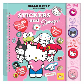 Set de creație Sketchbook Hello Kitty cu autocolante și stampe