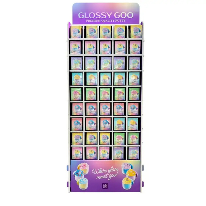 Slime GlossyGoo XL în displey în sortiment