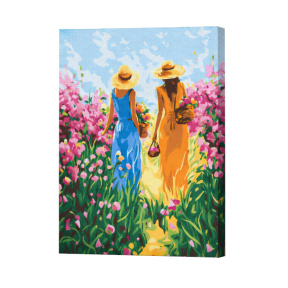 Prietene la plimbare 30×40 cm Eco. Pictură pe numere