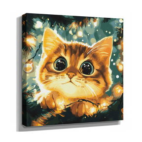 Magia sărbătorii, 40x40 cm, pictură pe numere