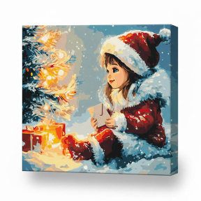 Scrisoare magică, 40x40 cm, pictură pe numere