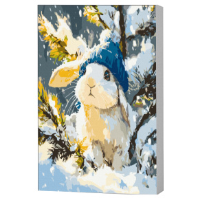 Белый снежок с хвостиком,40х50см Eco,Картина по номерам
