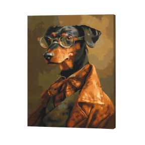 Четвероногий джентльмен 40×50 см Eco. Картина по номерам