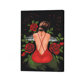 Melodia inimii 40×50 cm Eco. Pictură pe numere © Alla Berezovska